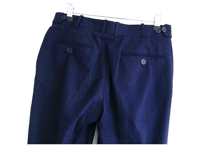 Autre Marque Bettter x Rika Studio Navy Leinenhose Marineblau - Ansicht 6