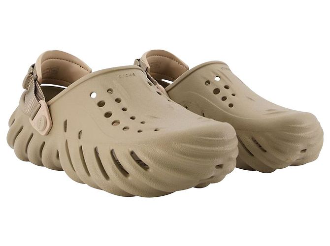 Autre Marque Echo Mules - Crocs - Khaki - Synthetic - view 2