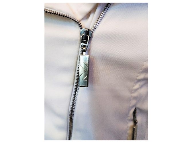 Thierry Mugler CHAQUETA EXCEPCIONAL MUGLER ARMAS GRÁFICAS SERPENTINAS ESPALDA TORRE EIFFEL T36 Blanco - vista 8
