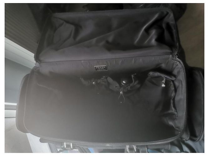 Sac Picnic Prada en Poil de Pony Noir Hazelnut Noisette - vue 5