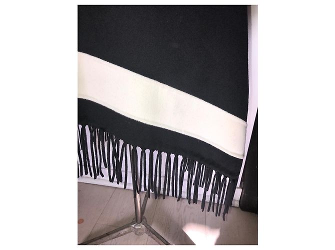 Cappotto Maje in misto lana e cotone bianco e nero - vista 2