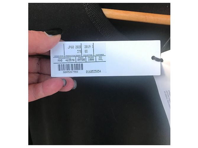 Maglietta a maniche lunghe nera Mcq in cotone 2XL Nero - vista 5