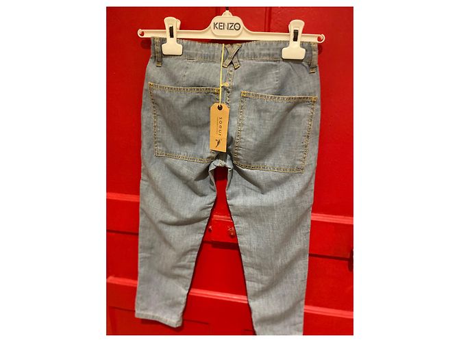 Soeur Hose aus Baumwolle Hellblau 135 cm - Ansicht 2