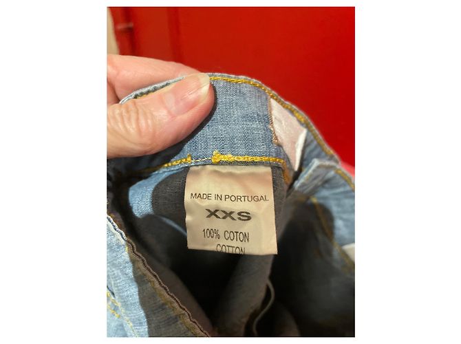 Soeur Hose aus Baumwolle Hellblau 135 cm - Ansicht 7
