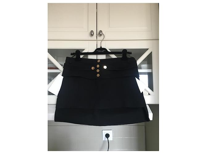 Minifalda asimétrica Givenchy negra de viscosa Negro - vista 2