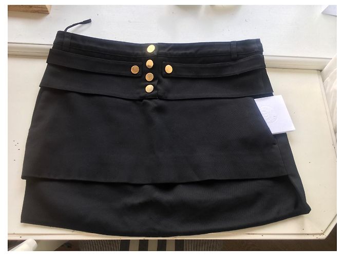 Minifalda asimétrica Givenchy negra de viscosa Negro - vista 3