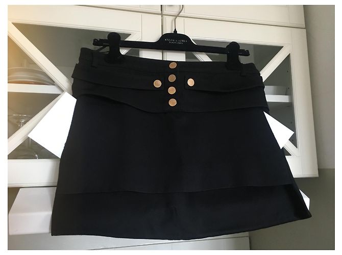 Minifalda asimétrica Givenchy negra de viscosa Negro - vista 4