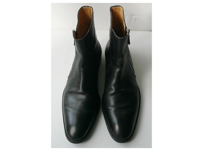 Hermès HERMES Bottines JERRY Cuir noir ottime condizioni T42 IT - vista 5