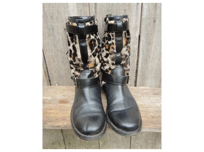 botines Burberry 40,5 Negro - vista 3