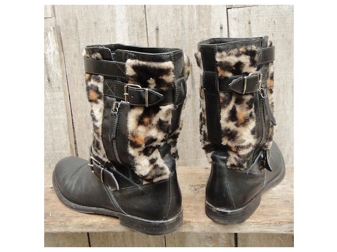 botines Burberry 40,5 Negro - vista 4