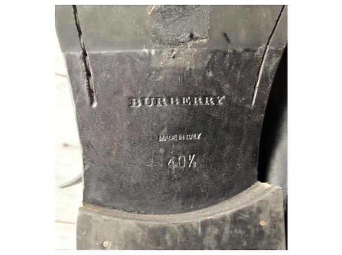 botines Burberry 40,5 Negro - vista 8