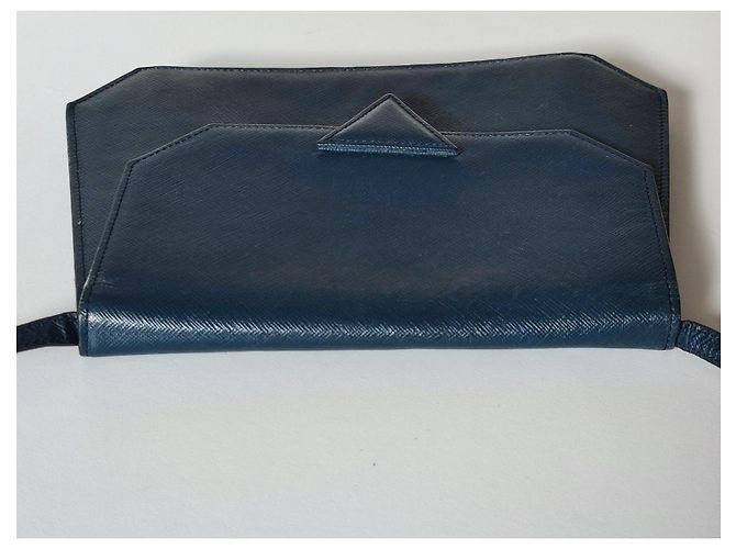 Borsa a tracolla Yves Saint Laurent blu navy - vista 10