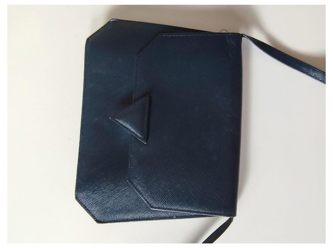 Borsa a tracolla Yves Saint Laurent blu navy - vista 11