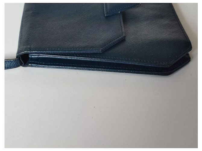 Borsa a tracolla Yves Saint Laurent blu navy - vista 8