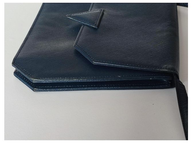 Borsa a tracolla Yves Saint Laurent blu navy - vista 9