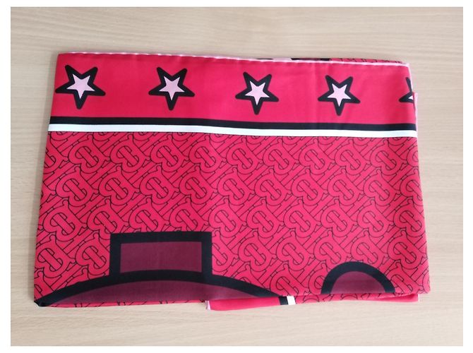 Burberry Seidentuch Rot - Ansicht 9
