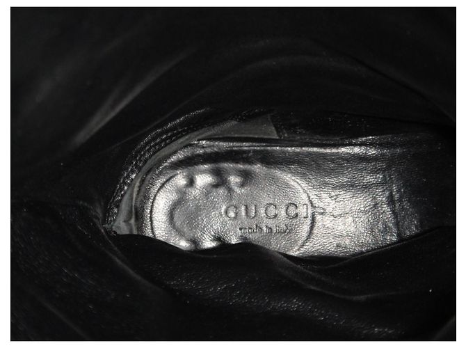 Botas Gucci de piel negra 38,5 FR 37,5 IT Negro - vista 7