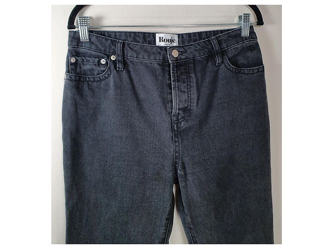 Jeans Rouje Gris Oscuro Algodón Talla 40 Gris antracita - vista 2