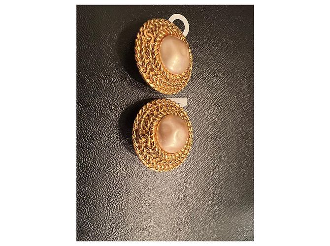 Orecchini Chanel dorati in metallo D'oro - vista 4