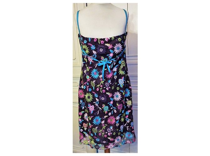 CHRISTIAN LACROIX ABITO COUTURE ABITO BROCHEE foderato WORN T 40/42 Viola scuro - vista 3