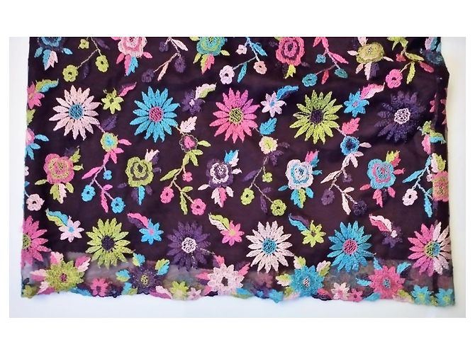 CHRISTIAN LACROIX ABITO COUTURE ABITO BROCHEE foderato WORN T 40/42 Viola scuro - vista 5
