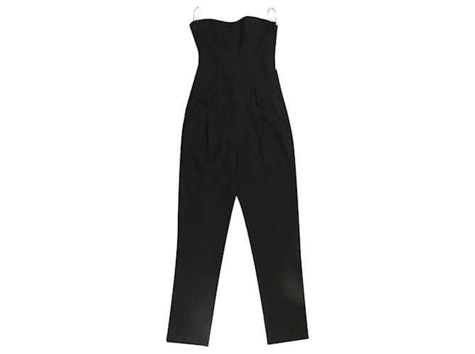 Theory Bustier-Jumpsuit aus schwarzer Wolle ref.795953 - Joli Closet