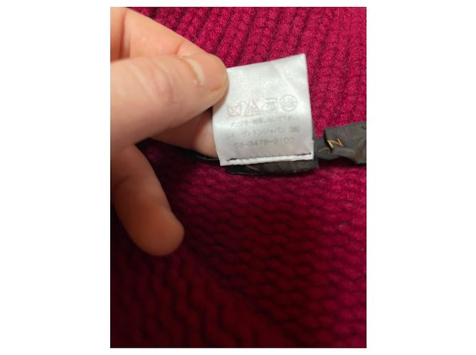 Louis Vuitton Roter Rollkragenpullover aus Kaschmir und Wolle mit Reißverschluss - Ansicht 5