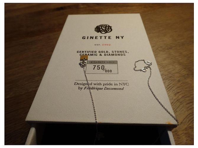 Ginette Ny CÍRCULO BEBÉ BLANCO CON CADENA - vista 2