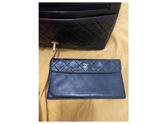 Borsa Chanel Timeless in pelle di agnello nera Nero - vista 11