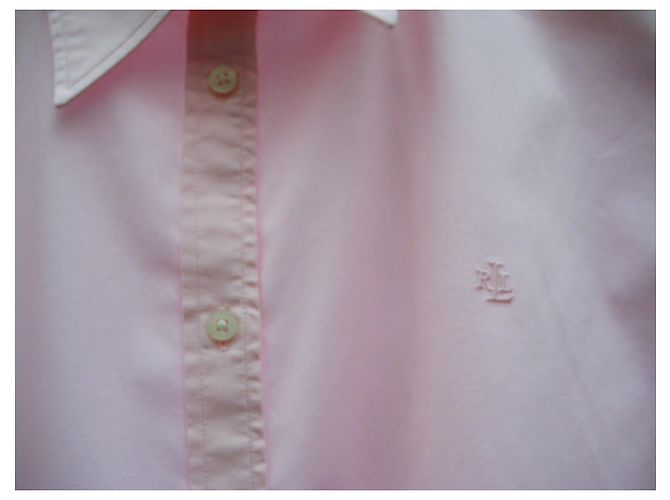 Ralph Lauren Camisa de algodón rosa - vista 4