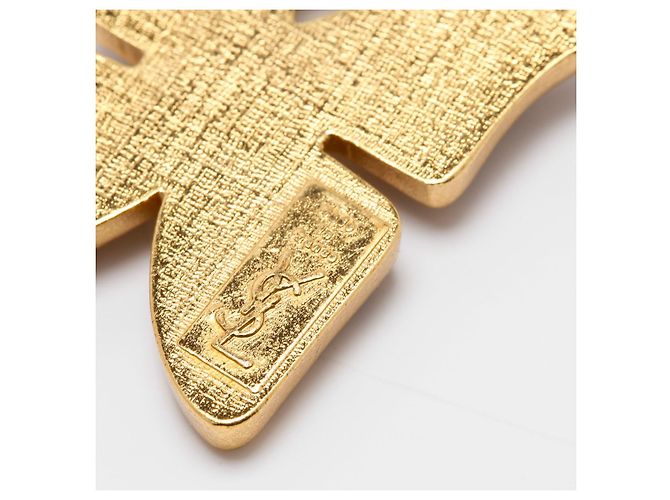 Colar com pingente Yves Saint Laurent roxo e dourado - vista 5