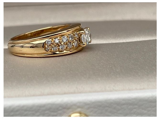 Anello Boucheron Axelle in oro giallo e diamanti D'oro - vista 5