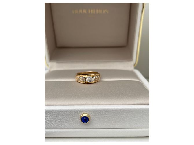 Anello Boucheron Axelle in oro giallo e diamanti D'oro - vista 7