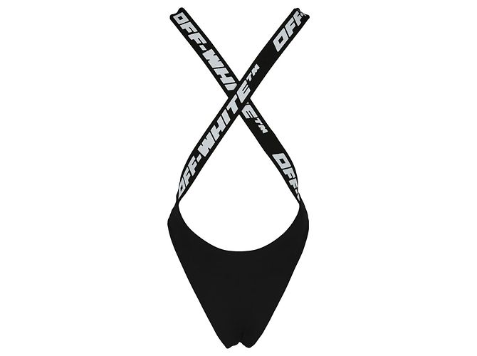 Off White Off-White-Badeanzug mit Logoband - Ansicht 2