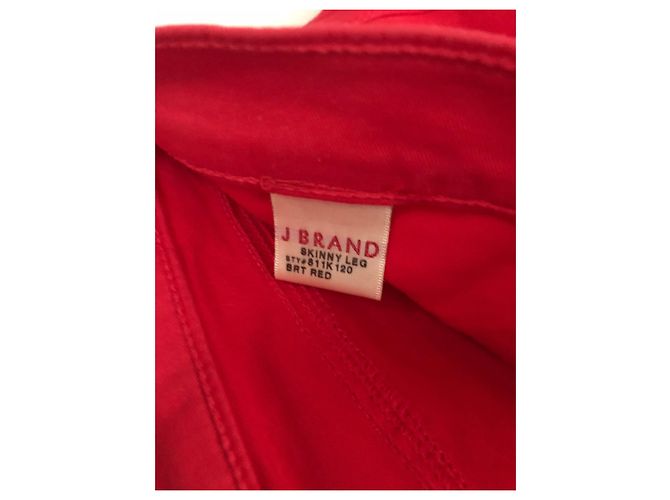 Autre Marque Jeans Skinny JBrand Rojos de Algodón y Elastano Roja - vista 6
