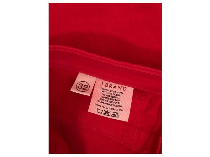 Autre Marque Jeans Skinny JBrand Rojos de Algodón y Elastano Roja - vista 7