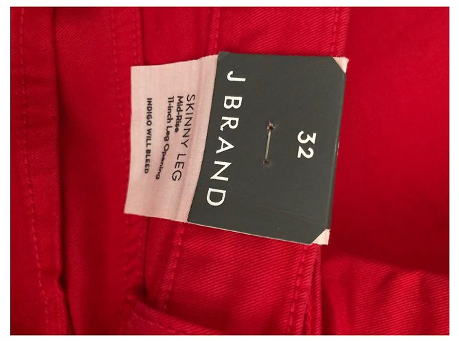Autre Marque Jeans Skinny JBrand Rojos de Algodón y Elastano Roja - vista 8