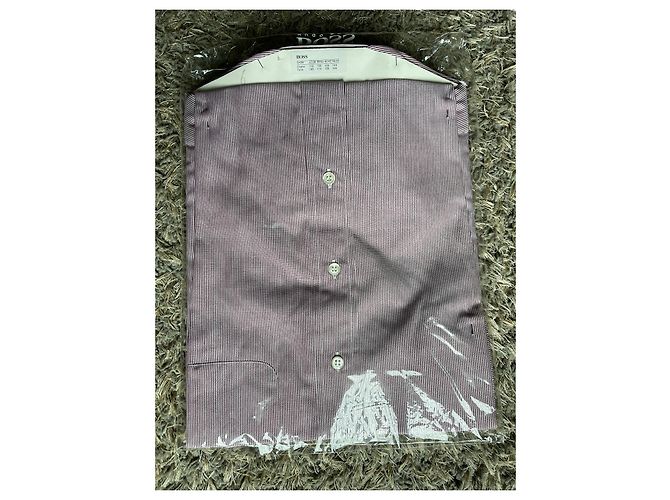 camicia classica di Hugo Boss Bianco Bordò - vista 2