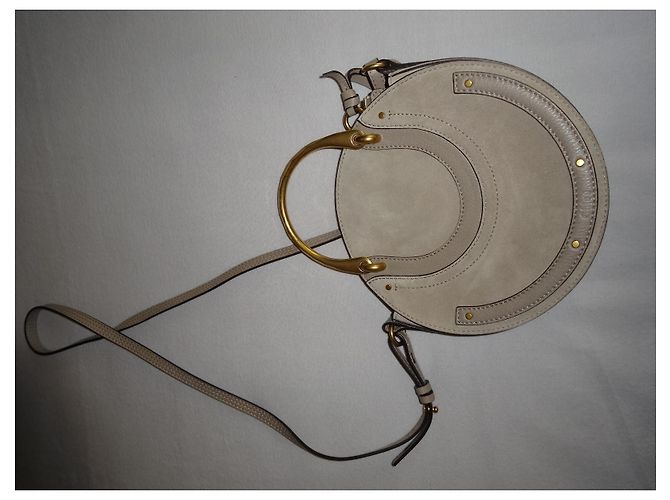 Chloé borsa bracciale Nile in pelle taupe - vista 3