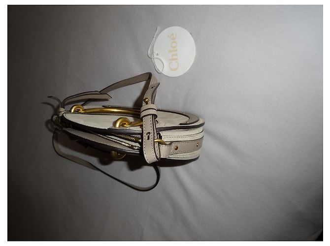 Chloé borsa bracciale Nile in pelle taupe - vista 8