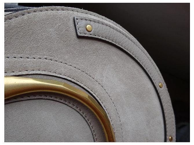 Chloé borsa bracciale Nile in pelle taupe - vista 9