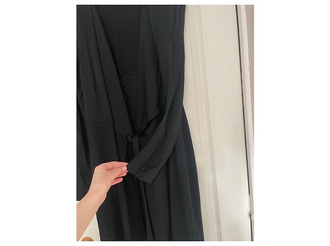 Lk Bennett Wickelkleid Schwarz - Ansicht 2