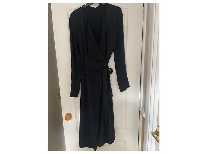 Lk Bennett Wickelkleid Schwarz - Ansicht 8