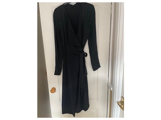 Lk Bennett Wickelkleid Schwarz - Ansicht 9