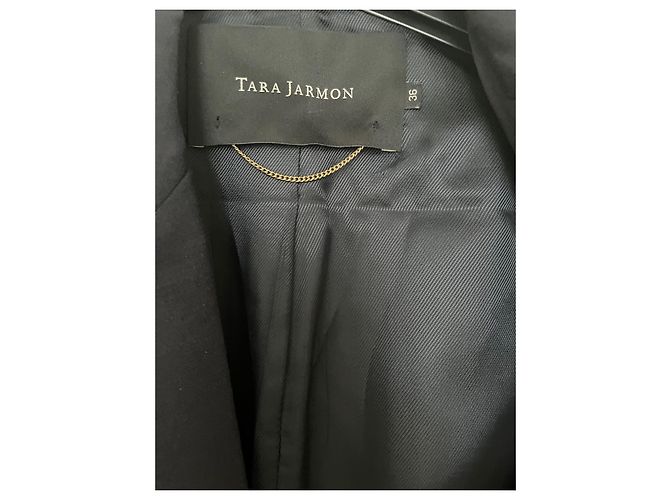 Tara Jarmon Blazer aus Wolle in Navy Blau mit Satindetails - Ansicht 11