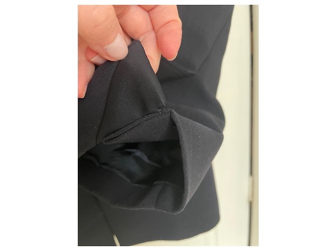 Tara Jarmon Blazer aus Wolle in Navy Blau mit Satindetails - Ansicht 12