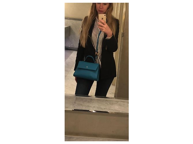 Tara Jarmon Blazer aus Wolle in Navy Blau mit Satindetails - Ansicht 17