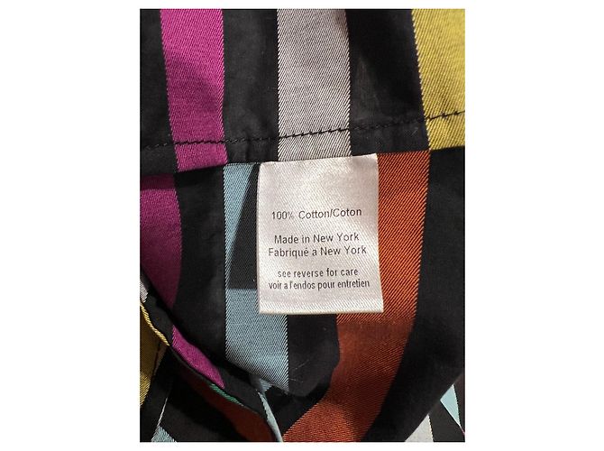Autre Marque Caroline Constas Minikleid aus gestreifter Baumwolle mehrfarbig - Ansicht 4