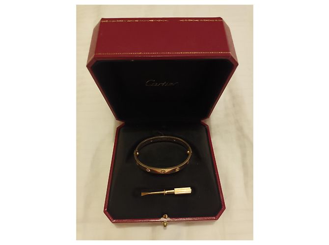 Cartier Braccialetto Love 4 diamanti in oro rosa - vista 2