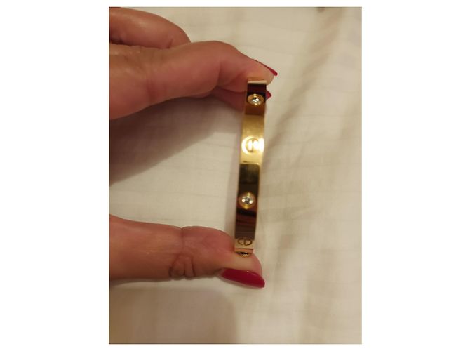 Cartier Braccialetto Love 4 diamanti in oro rosa - vista 4